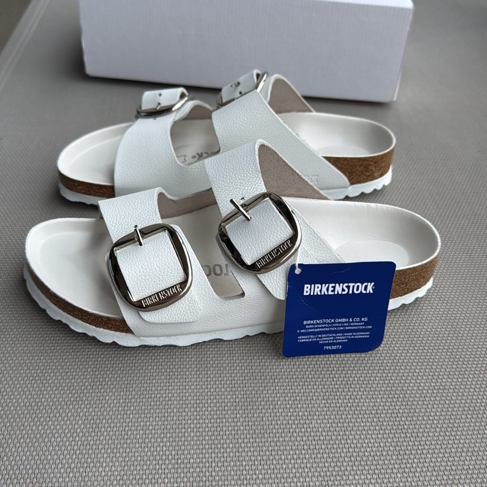 BRAND NEW. Birkenstock 245. Leather, White. Size 38,5. Price is FINAL!!
